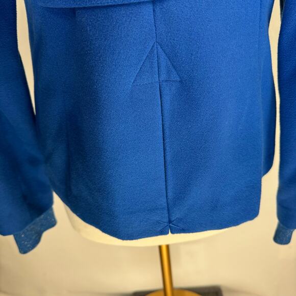 TOMMY GIRL by Tommy Hilfiger | Blue Double Breasted Pea Coat | Women's Large - Picture 4 of 13